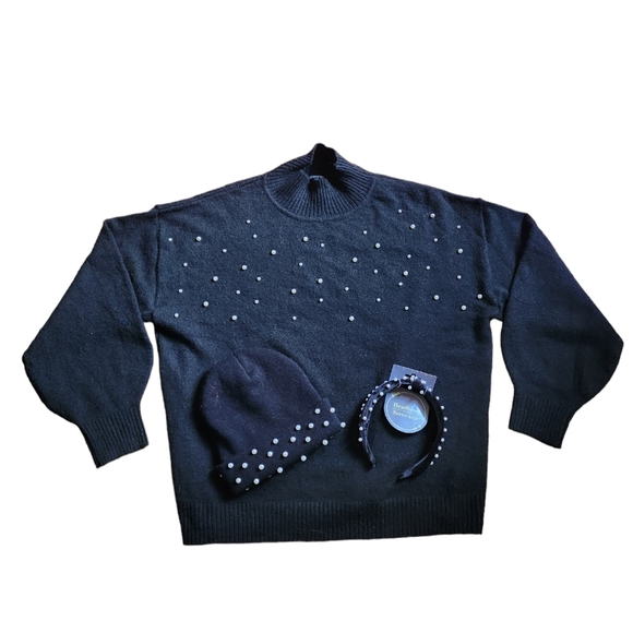 Pearl sweater with matching accessories - Picture 4 of 9